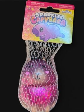 Glitter✨Capybara Squishy toy in Purple sparkle 💖